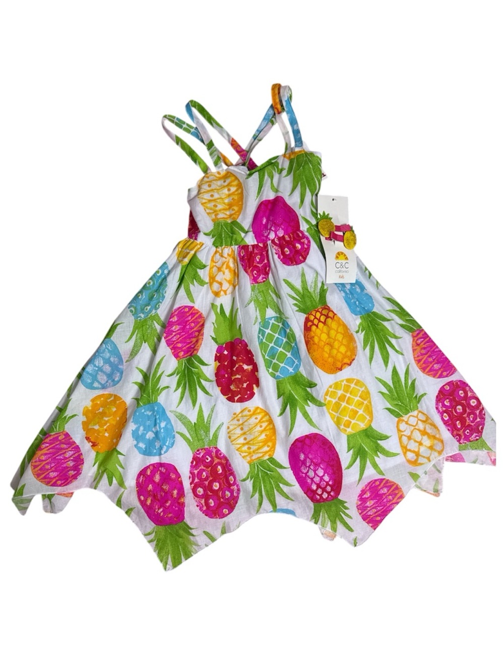 NWT. C&C California Girls Pineapple Print Sundress